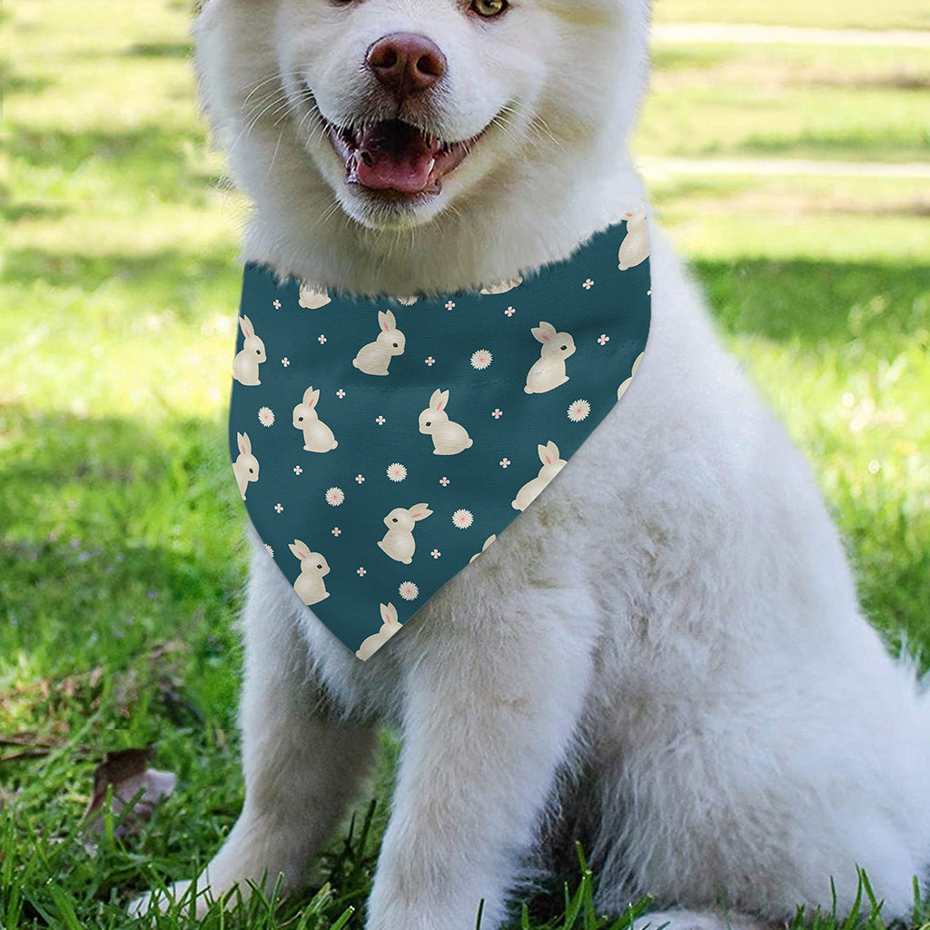 Baby Rabbit Pattern Print Over The Collar Dog Bandana
