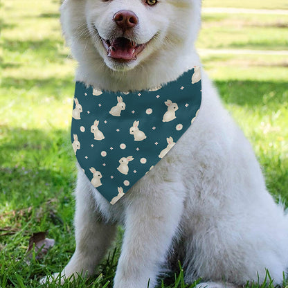 Baby Rabbit Pattern Print Over The Collar Dog Bandana