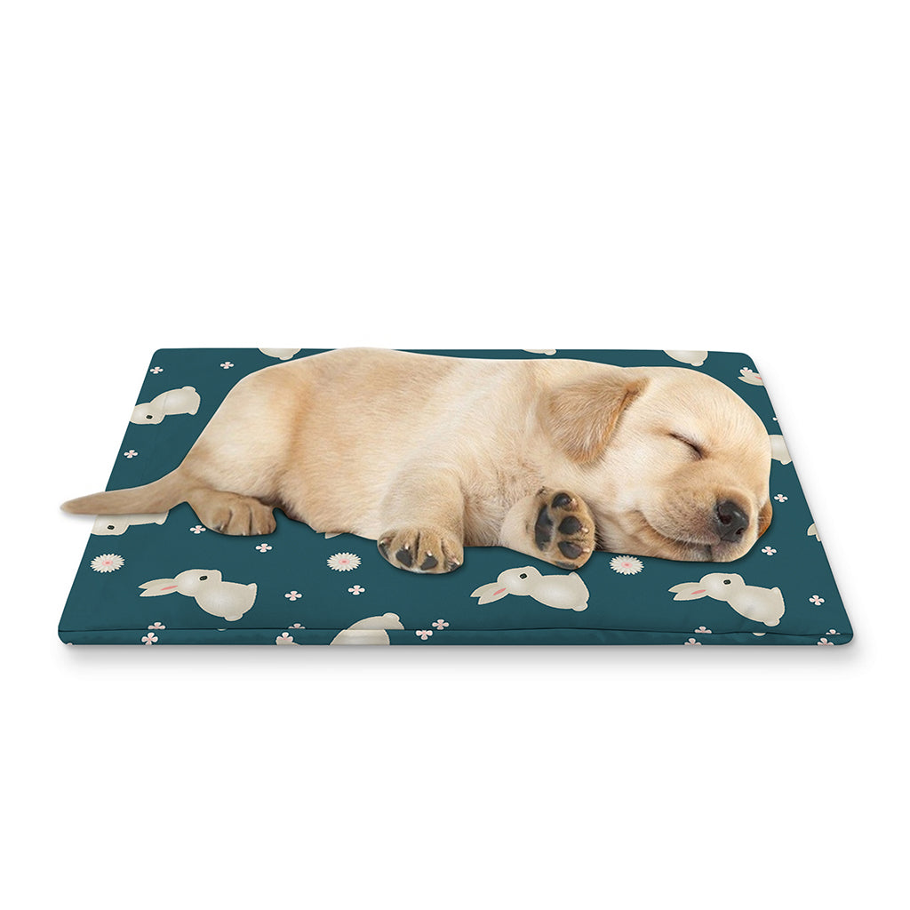 Baby Rabbit Pattern Print Pet Cooling Mat Cover