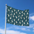 Baby Rabbit Pattern Print Polyester Flag
