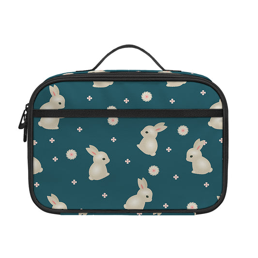 Baby Rabbit Pattern Print Portable Lunch Bag
