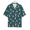 Baby Rabbit Pattern Print Rayon Hawaiian Shirt