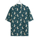 Baby Rabbit Pattern Print Rayon Hawaiian Shirt