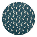 Baby Rabbit Pattern Print Round Blanket