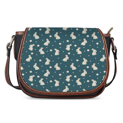 Baby Rabbit Pattern Print Saddle Bag