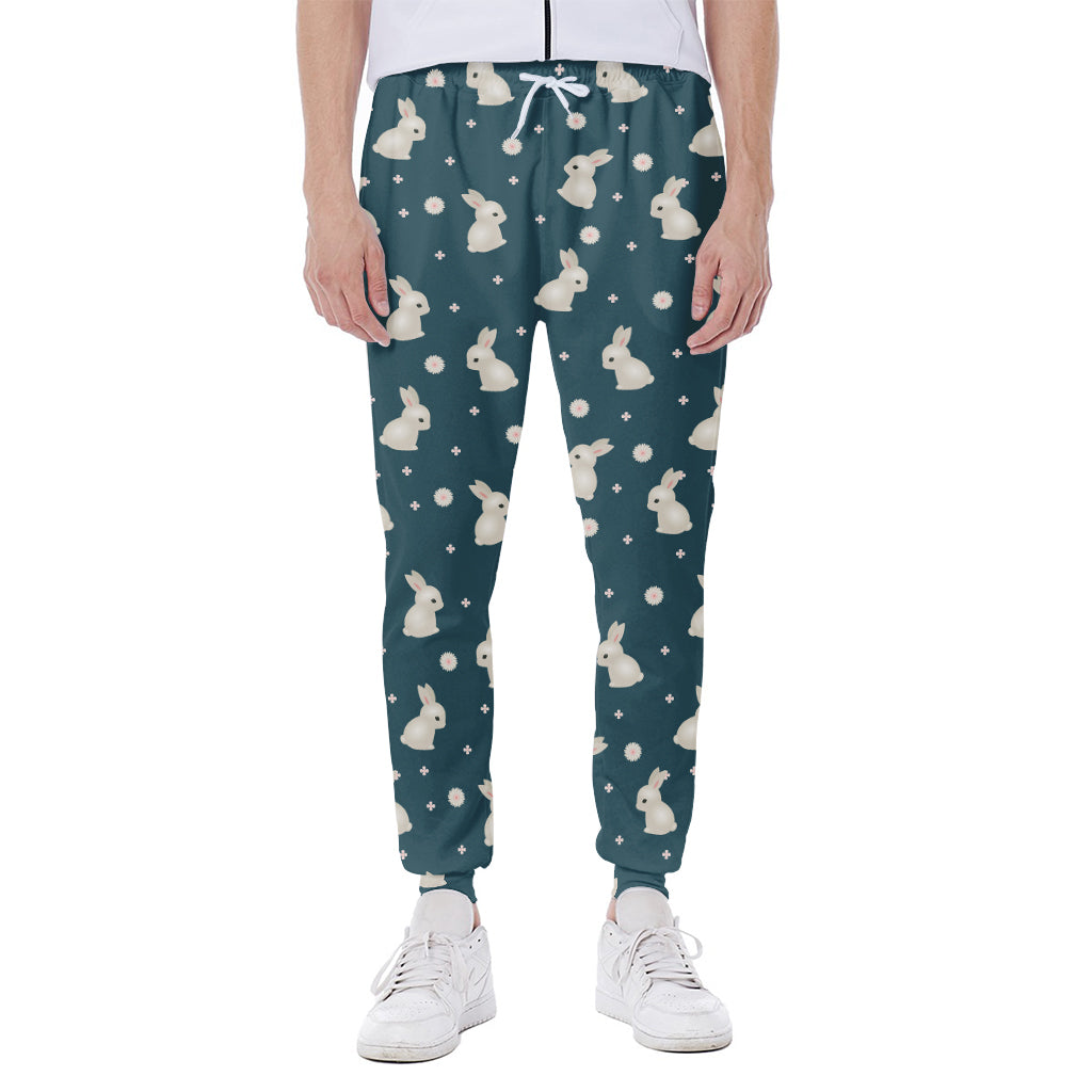 Baby Rabbit Pattern Print Scuba Joggers