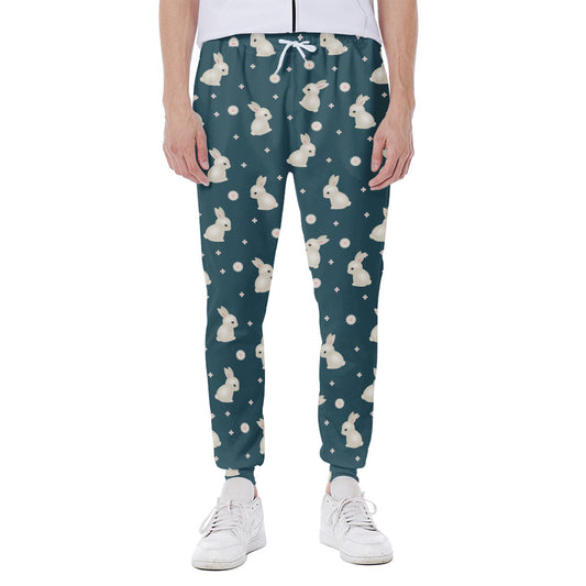 Baby Rabbit Pattern Print Scuba Joggers