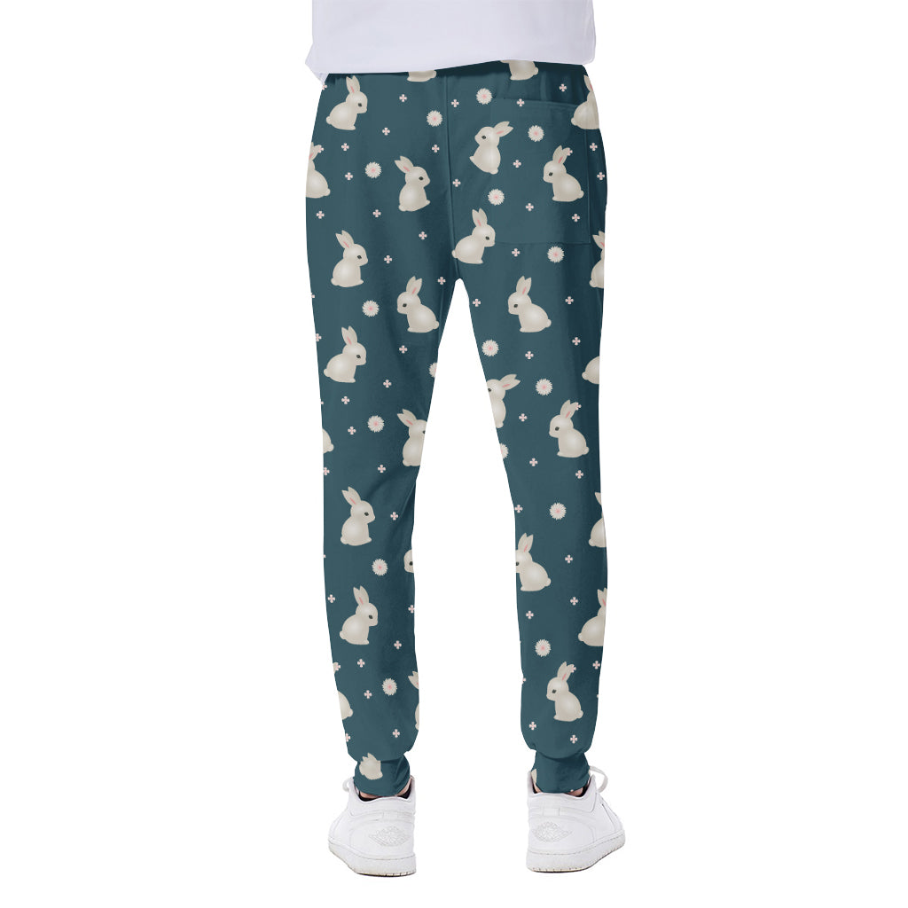Baby Rabbit Pattern Print Scuba Joggers