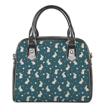 Baby Rabbit Pattern Print Shoulder Handbag