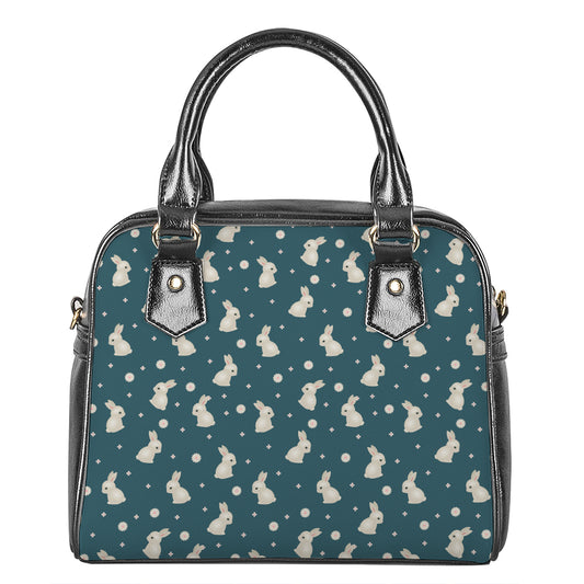 Baby Rabbit Pattern Print Shoulder Handbag