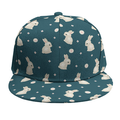 Baby Rabbit Pattern Print Snapback Cap