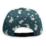Baby Rabbit Pattern Print Snapback Cap