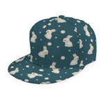 Baby Rabbit Pattern Print Snapback Cap
