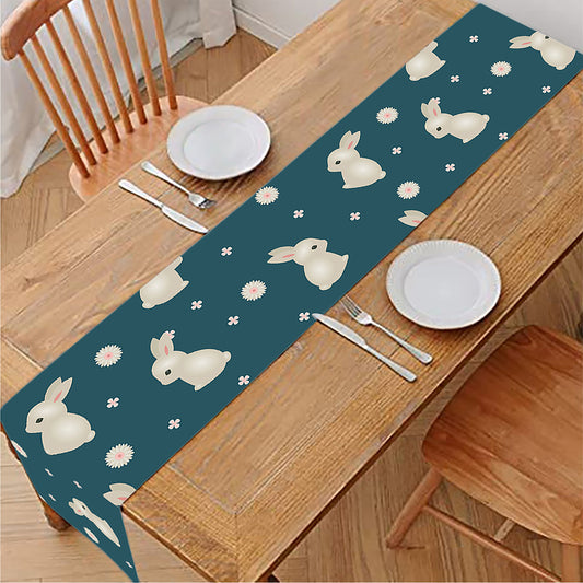 Baby Rabbit Pattern Print Table Runner