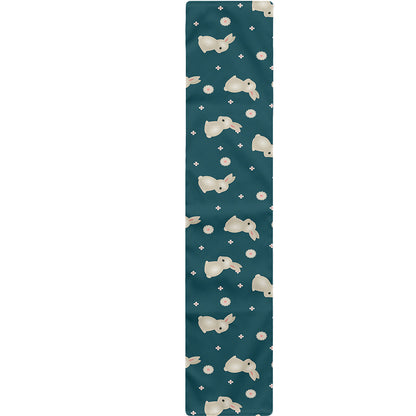 Baby Rabbit Pattern Print Table Runner