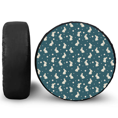 Baby Rabbit Pattern Print Tire Cover