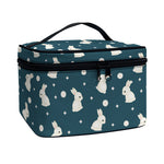 Baby Rabbit Pattern Print Travel Makeup Bag