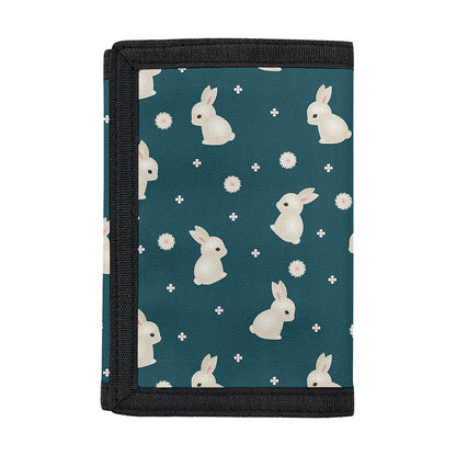 Baby Rabbit Pattern Print Trifold Wallet