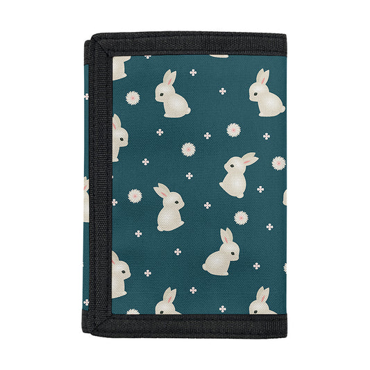 Baby Rabbit Pattern Print Trifold Wallet