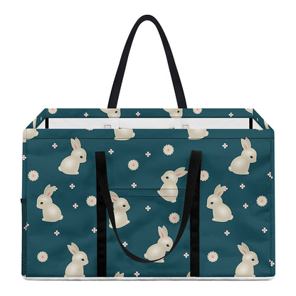 Baby Rabbit Pattern Print Utility Tote Bag