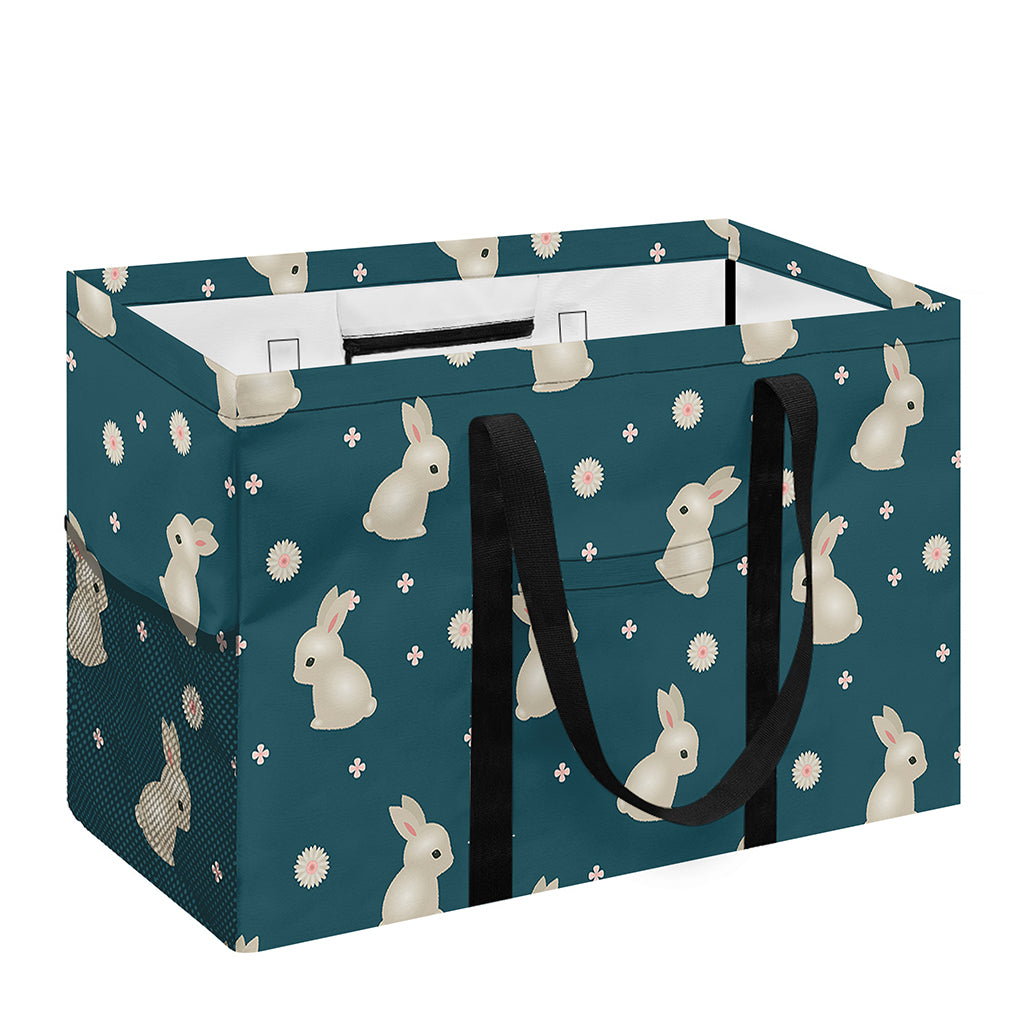 Baby Rabbit Pattern Print Utility Tote Bag