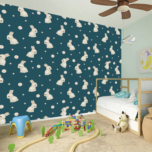 Baby Rabbit Pattern Print Wall Sticker