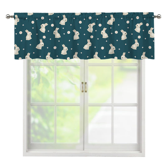 Baby Rabbit Pattern Print Window Valance