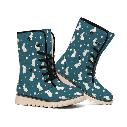 Baby Rabbit Pattern Print Winter Boots