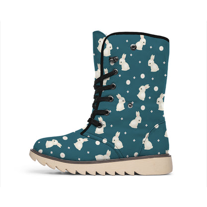 Baby Rabbit Pattern Print Winter Boots
