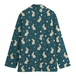 Baby Rabbit Pattern Print Women's Blazer
