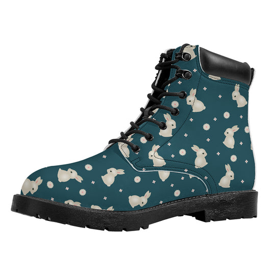 Baby Rabbit Pattern Print Work Boots