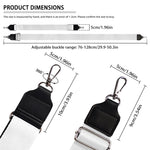 Black And White Coffin Pattern Print Bag Strap