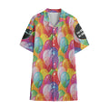 New BALLOONCREW2U Print Cotton Hawaiian Shirt