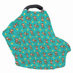 Banana And Monkey Pattern Print Baby Seat Cover