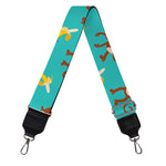 Banana And Monkey Pattern Print Bag Strap
