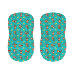 Banana And Monkey Pattern Print Bar Stool Covers