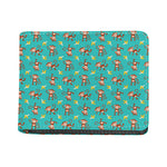 Banana And Monkey Pattern Print Bifold Wallet
