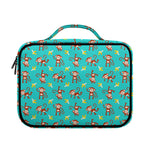 Banana And Monkey Pattern Print Briefcase Bible Bag