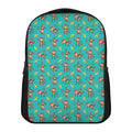 Banana And Monkey Pattern Print Casual Backpack