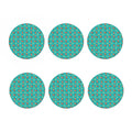 Banana And Monkey Pattern Print Coaster Set
