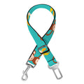 Banana And Monkey Pattern Print Dog Seat Belt
