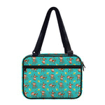 Banana And Monkey Pattern Print Double Strap Bible Bag