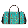 Banana And Monkey Pattern Print Duffel Bag
