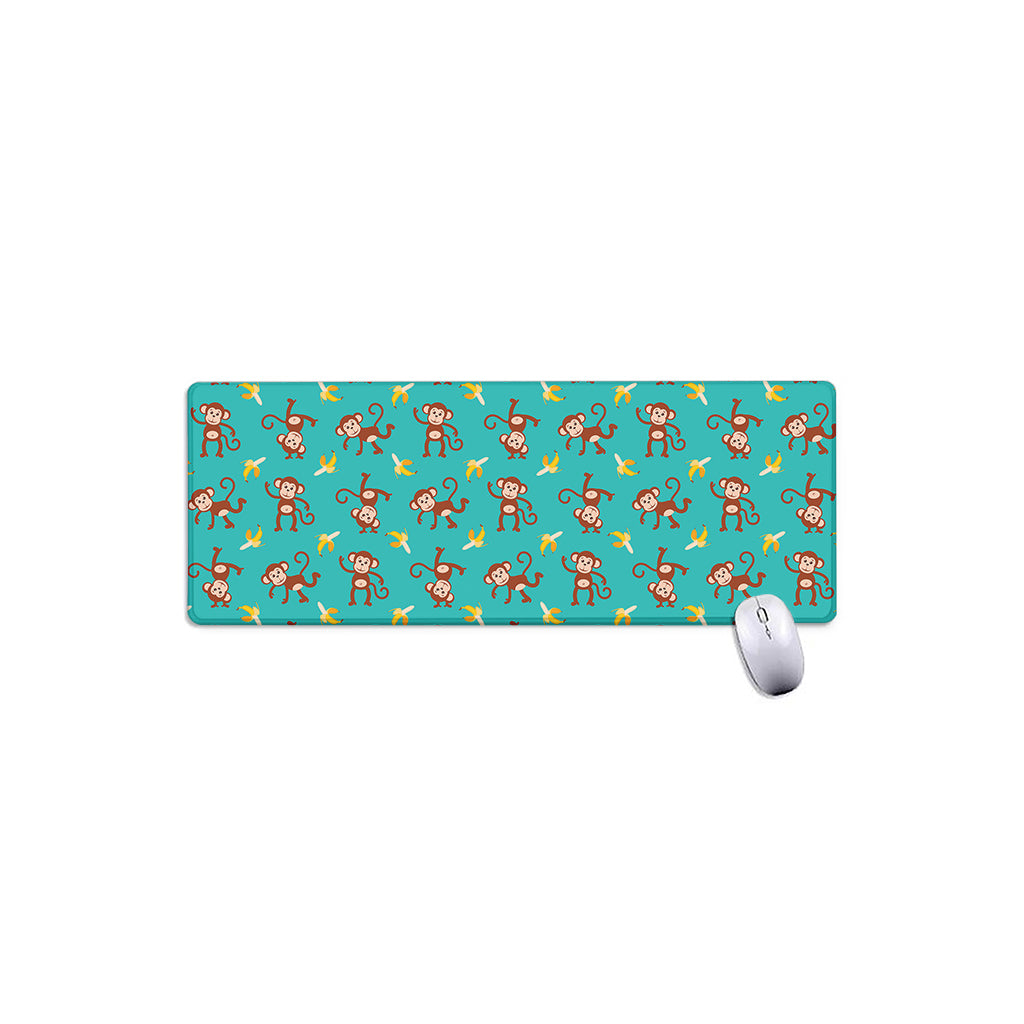 Banana And Monkey Pattern Print Extended Mouse Pad
