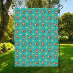 Banana And Monkey Pattern Print Garden Flag