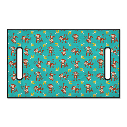 Banana And Monkey Pattern Print Golf Cart Seat Cover