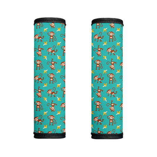 Banana And Monkey Pattern Print Handle Covers
