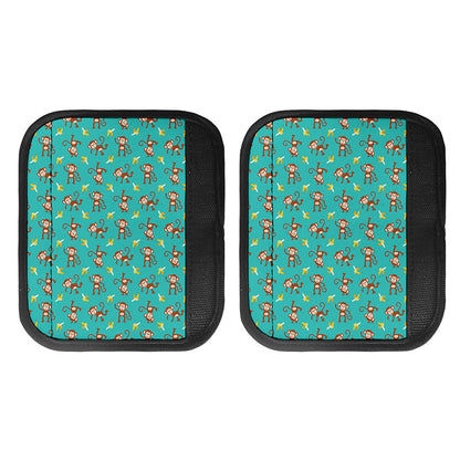 Banana And Monkey Pattern Print Handle Covers