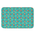 Banana And Monkey Pattern Print Indoor Door Mat