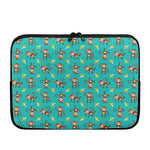 Banana And Monkey Pattern Print Laptop Sleeve